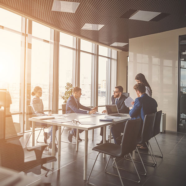 A Board Meeting in a Corporate Office