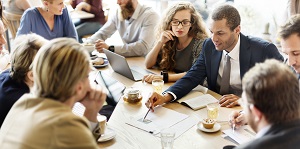 Business Team Meeting Strategy Marketing Cafe | self-managed HOA