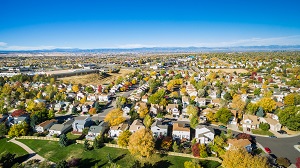 aerial view of residential neighborhood in the autumn | what is remote hoa management