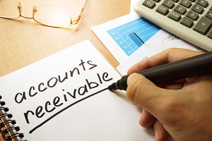accounts receivable written by hand in a note | hoa statement of receivables