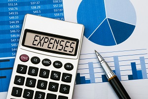 word expenses displayed on calculator | HOA board budgeting