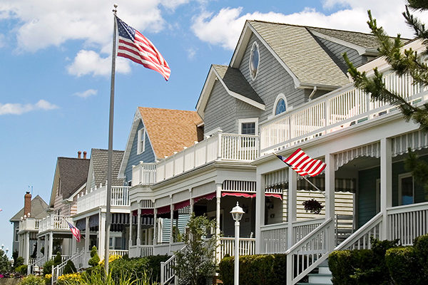 US flag on memorial day