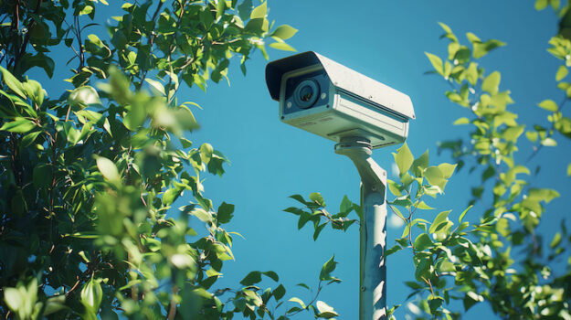 hoa security camera hidden in plants